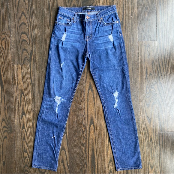 J Brand Aidan Boyfriend Jeans in Flintlock - Picture 2 of 4